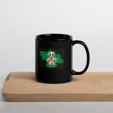 Hexes Black Glossy Mug