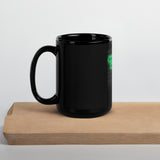 Hexes Black Glossy Mug