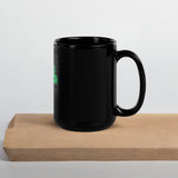 Hexes Black Glossy Mug