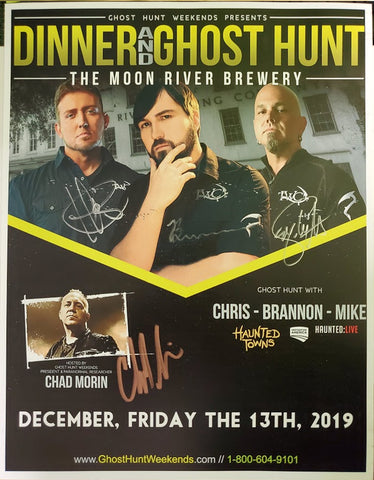 Autographed Promotional 8x10 2019 Moon River Brewery w/TWC