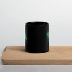 Hexes Black Glossy Mug