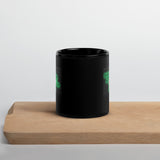 Hexes Black Glossy Mug