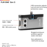 FLIR ONE Gen 3 Thermal Camera for iOS Lightning Port Only
