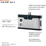 FLIR ONE Gen 3 Thermal Camera for Android Phone USB-C