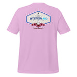 Station 450 Cocoa Beach Tropical Rocket Logo Tee - LILAC