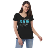 Women’s recycled V-neck Snowflake T-shirt