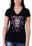 V-Neck Pink Thomas House Hotel Sugar Skull 2017 Official Event T-Shirt