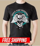 Get the best in ghost hunt weekends apparel and ghost hunting gear while sporting this digital age 9th anniversary official event graphic tee shirt for the Moon River Brewery in Savannah, GA 
