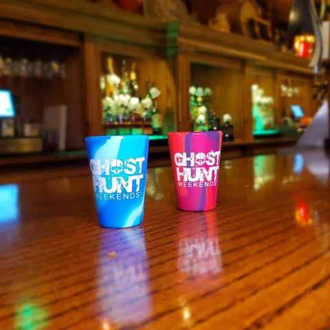 The brand new Silicone Shot Glass in Orb White Ink. 