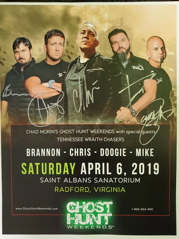 Autographed Promotional 8x10 2019 Saint Albans Event with TWC