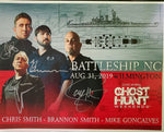 Autographed Promotional 8x10 2019 Battleship North Carolina