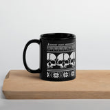 GHW Christmas Skull Black Glossy Mug