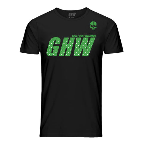 Ghost Hunt Weekends GHW Clover St. Patrick's Day Graphic Tee