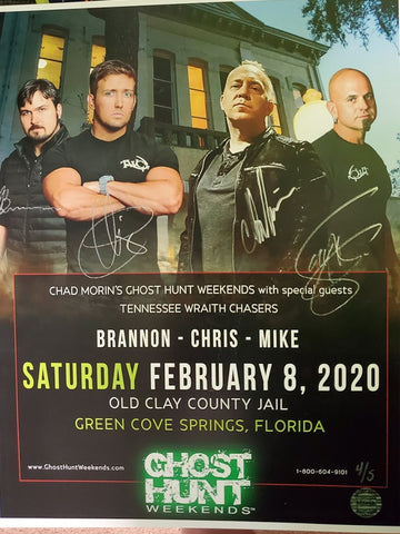 Autographed 11x14 2020 Clay County Jail Event Poster with TWC