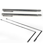 SET OF TELESCOPIC COPPER GHOST HUNTING STAINLESS STEEL DOWSING RODS