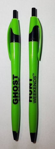 Ghost Hunt Weekends Logo Pens