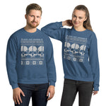 Show off your love for the paranormal and Ghost Hunt Weekends with the Iconic Skull Logo Christmas Design, Blue with White Ink.